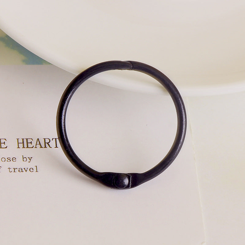 Wholesale DIY Macaron Color 30mm Metal Paint Open Ring Piece